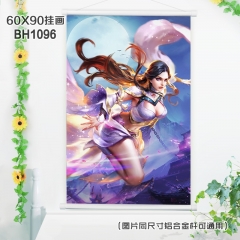(60X90)BH1096-王者荣耀游戏白色塑料杆挂画