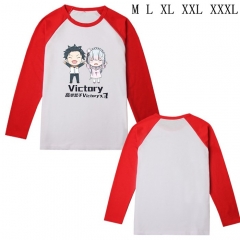 从零开始的异世界生活艾米莉娅E款长袖T恤M L XL XXL XXXL