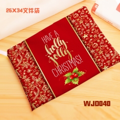 WJD040-圣诞 帆布文件袋资料袋