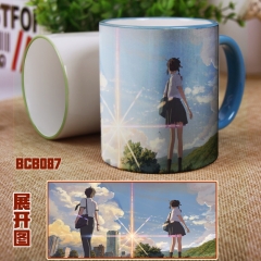 BCB087-你的名字动漫 边彩马克杯