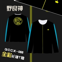 QCCX068-野良神动漫全彩长袖T恤
