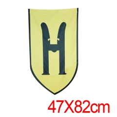 XC310哈利波特霍格沃兹魔法学校赫奇帕奇学院旗帜COSPLAY旗子道具