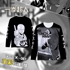 QCCX067-一拳超人动漫全彩长袖T恤