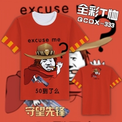 QCDX333-守望先锋游戏全彩T恤