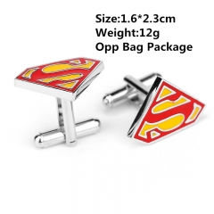 漫威超级英雄高档男士超人S袖扣法式三角Cufflinks纽扣 10个一套