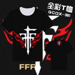 QCDX361-FFF异端审判团 动漫文字全彩T恤