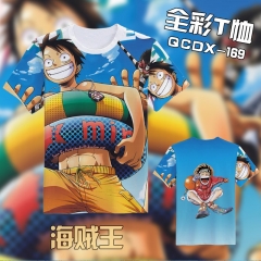 QCDX169-海贼王动漫全彩T恤