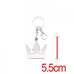 王国之心Kingdom Hearts山形铬色合金属钥匙扣（5.5cm）