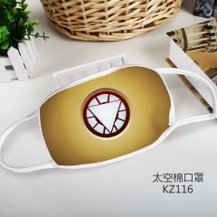 KZ116-钢铁侠影视彩印太空棉口罩