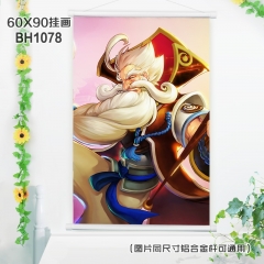 (60X90)BH1078-王者荣耀游戏白色塑料杆挂画