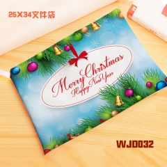 WJD032-圣诞 帆布文件袋资料袋