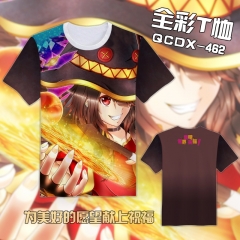 QCDX462-为美好的愿望献上祝福动漫全彩T恤