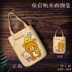 GWD009-轻松熊动漫单肩帆布购物袋