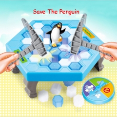 拯救企鹅破冰台拆墙玩具 儿童早教桌面游戏亲子互动益智玩具礼物