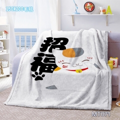 MT071-夏目友人帐动漫超大貂绒毛毯