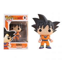 Funko POP Dragon Ball Z Black Hair Son Goku Cartoon Model Toys Anime Figure 12cm 09#