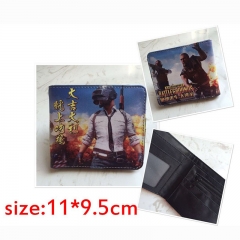 Playerunknown's Battlegrounds Game PU Leather Wallet 绝地求生钱包