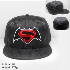 超人大战蝙蝠侠迷彩黑色帽子