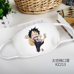 KZ213-海贼王动漫彩印太空棉口罩