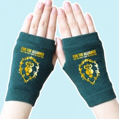 魔兽金色狮子墨绿色手套
