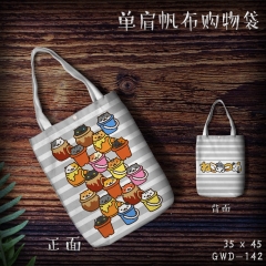 GWD142-猫咪后院游戏单肩帆布购物袋