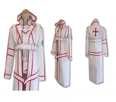 日本动漫刀剑神域血盟骑士团桐人cos服白色战斗服cosplay服装促销