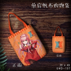 GWD157-DARLING in the FRANXX动漫单肩帆布购物袋