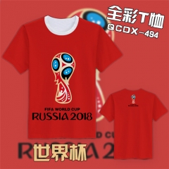 QCDX494-2018俄罗斯世界杯全彩T恤S码