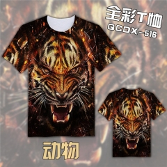 QCDX516-个性全彩短袖T恤