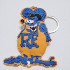 ratfink 老鼠芬克传奇钥匙扣 芬克钥匙圈 挂件 广告促销创意礼品