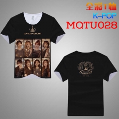 MQTU028-3 K-POP 短袖全彩T恤