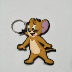 现货批发tom猫Jerry鼠钥匙扣猫和老鼠钥匙圈挂件广告促销创意礼品