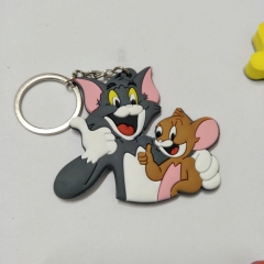 现货批发tom猫Jerry鼠钥匙扣猫和老鼠钥匙圈挂件广告促销创意礼品