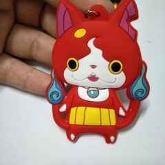 日本动漫妖怪手表钥匙扣地缚猫威斯帕钥匙圈挂件广告促销创意礼品