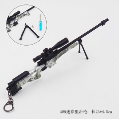 绝地求生迷彩AWM狙击枪金属模型玩具