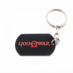 战神4黑红项链创意礼品汽车挂件游戏周边金属钥匙扣吊牌