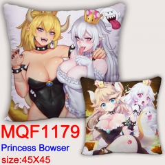 MQF1179 超级马里奥 库巴公主 45X45双面抱枕+枕芯