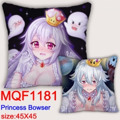 MQF1181 超级马里奥 库巴公主 45X45双面抱枕+枕芯