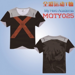 MQTY025-3 我的英雄学院 运动宽松版网眼T恤