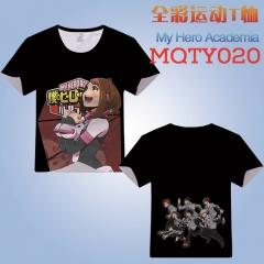 MQTY020-3 我的英雄学院 运动宽松版网眼T恤