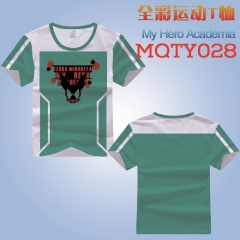 MQTY028-3 我的英雄学院 运动宽松版网眼T恤