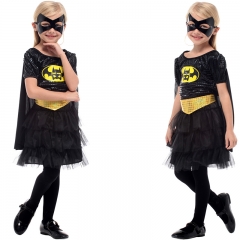 万圣节cosplay服装 儿童蝙蝠侠演出服 G-0262蝙蝠侠公主裙 面具