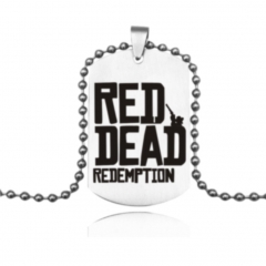 荒野大镖客2 热销游戏周边 黑色不锈钢Red Dead Redemption钥匙扣