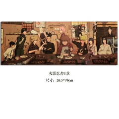 【K064】动漫火影忍者 U款 牛皮纸复古海报 咖啡厅 装饰画