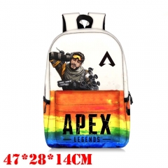 跨境热销apex legends游戏周边双肩包大容量中学生书包时尚全印花
