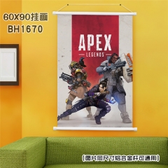 (60X90)BH1670-Apex英雄 游戏白色塑料杆挂画