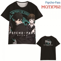 MQTX762 心理测量者Psycho-Pass全彩印花短袖T恤 XXS-5XL共10个码