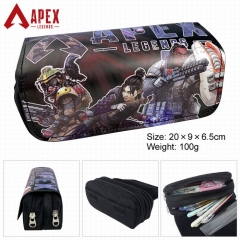 APEX英雄-PU面多功能双层拉链翻盖钱包笔袋