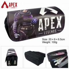 APEX英雄-PU面多功能双层拉链翻盖钱包笔袋