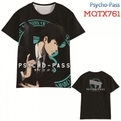 MQTX761 心理测量者Psycho-Pass全彩印花短袖T恤 XXS-5XL共10个码